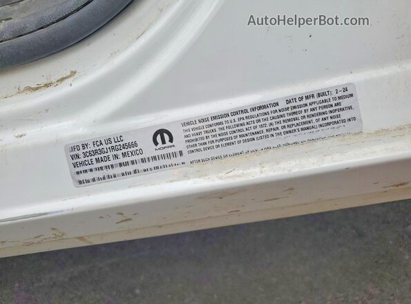 3C63R3GJ1RG245666 2024 RAM 3500 White Engine compartment view