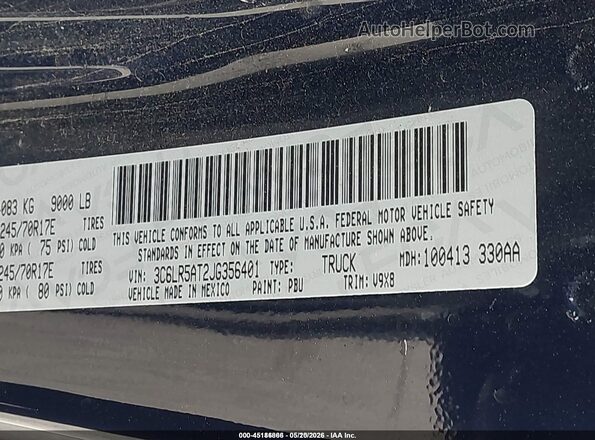 3C6LR5AT2JG356401 2018 RAM 2500 Blue Շարժիչի բաժամունքի տեսք