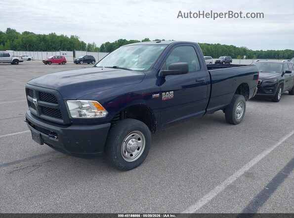 3C6LR5AT2JG356401 2018 RAM 2500 Blue Առջևի ձախ երեք քառորդ տեսարան