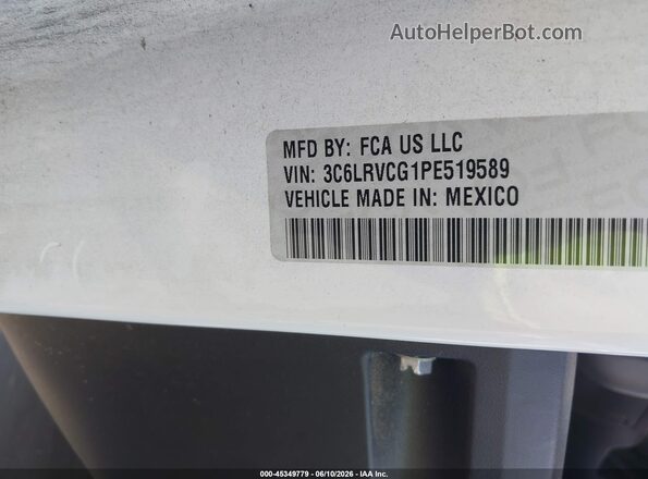 3C6LRVCG1PE519589 2023 RAM PROMASTER 2500 White Вид підкапотного простору