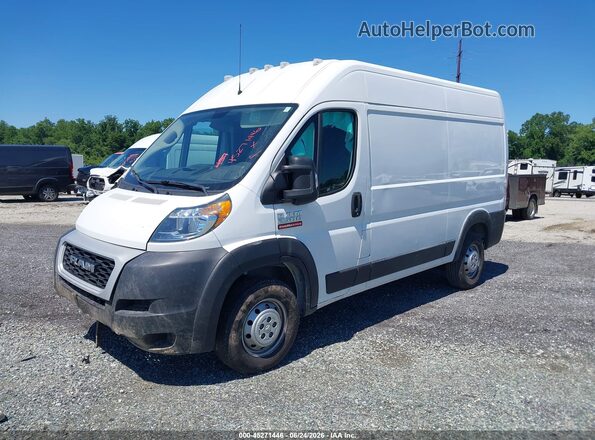 3C6LRVCG2ME566383 2021 RAM PROMASTER 2500 White წინა მარცხენა ხედი სამი მეოთხედიდან