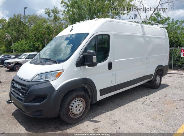 3C6LRVDG6RE108030 2024 RAM PROMASTER 2500 White წინა მარცხენა ხედი სამი მეოთხედიდან