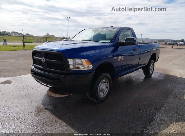3C6MR5A24GG354458 2016 RAM 2500 Blue წინა მარცხენა ხედი სამი მეოთხედიდან