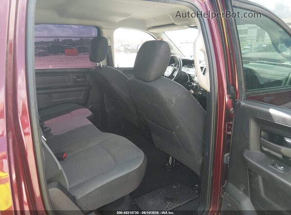 3C6RR6KG0NG210568 2022 RAM 1500 CLASSIC Maroon VIN sticker view