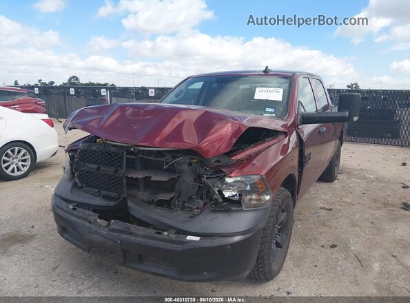 3C6RR6KG0NG210568 2022 RAM 1500 CLASSIC Maroon Front left