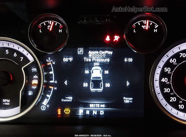 3C6RR6KG4NG210640 2022 RAM 1500 CLASSIC Белый Вид задних сидений