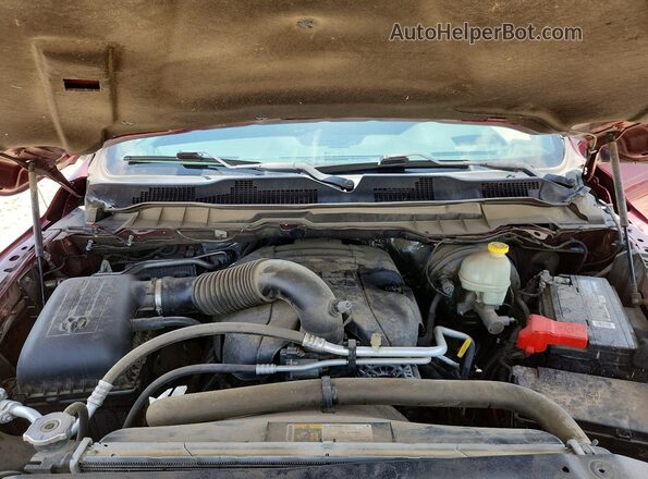 3C6RR6KT4GG325903 2016 RAM 1500 Burgundy უკანა სალონის ხედი