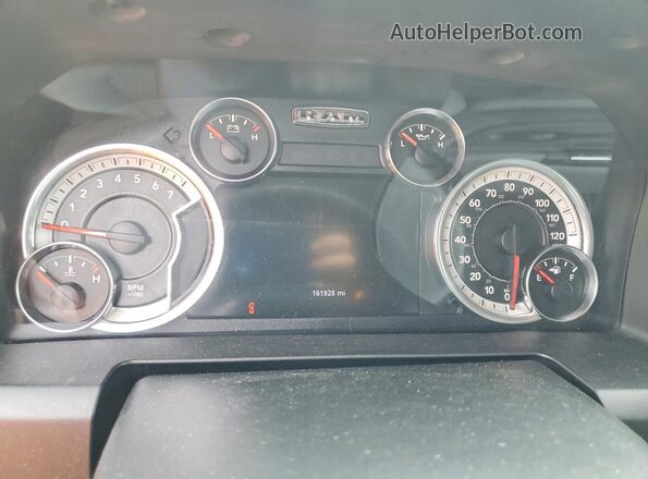 3C6RR6LT0HG563439 2017 RAM 1500 Gray Widok zestawu wskaźników