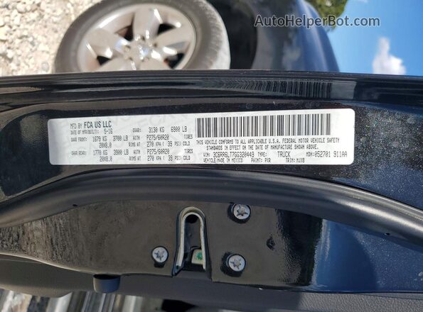 3C6RR6LT7GG320449 2016 RAM 1500 Gray Vista del compartimento del motor