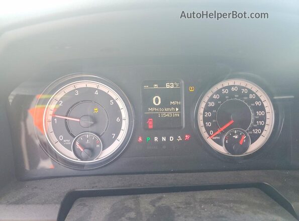 3C6RR7KT1NG413133 2022 RAM 1500 White Instrument cluster view