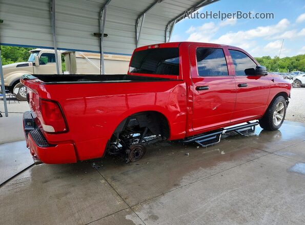 3C6RR7KT7HG746411 2017 RAM 1500 Red Rear right