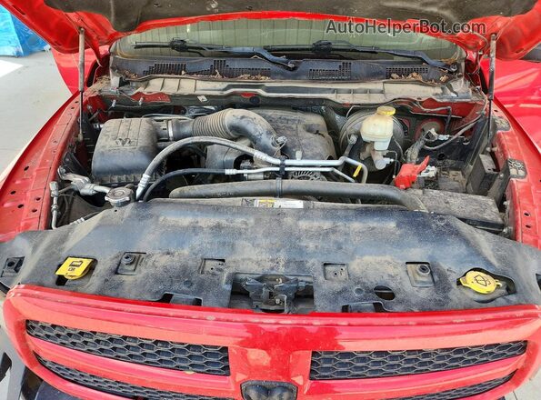 3C6RR7KT7HG746411 2017 RAM 1500 Red Rear interior view