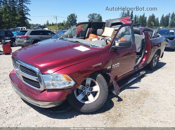 3C6RR7LT4KG631271 2019 RAM 1500 CLASSIC Red Առջևի ձախ երեք քառորդ տեսարան