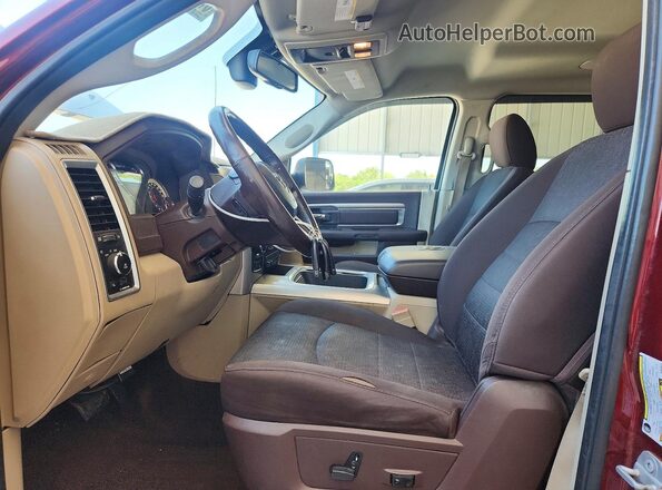 3C6RR7LT5GG376573 2016 RAM 1500 Burgundy Front interior view