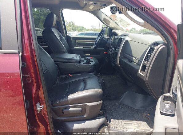 3C6RR7LT8HG738736 2017 RAM 1500 Темно-бордовый Вид салона спереди