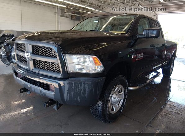 3C6TR5HT1GG297551 2016 RAM 2500 Black წინა მარცხენა ხედი სამი მეოთხედიდან