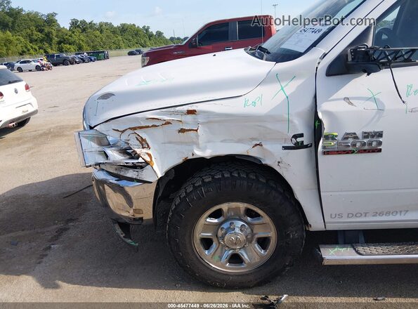 3C6UR4CL7JG255205 2018 DODGE 2500 White წინა პანელის ხედი