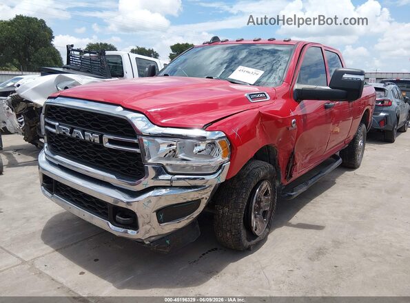 3C6UR5CL2PG617570 2023 RAM 2500 Red წინა მარცხენა ხედი სამი მეოთხედიდან