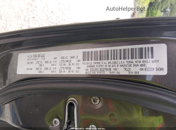 3C6UR5CL9GG279438 2016 RAM 2500 Gray ძრავის განყოფილების ხედი