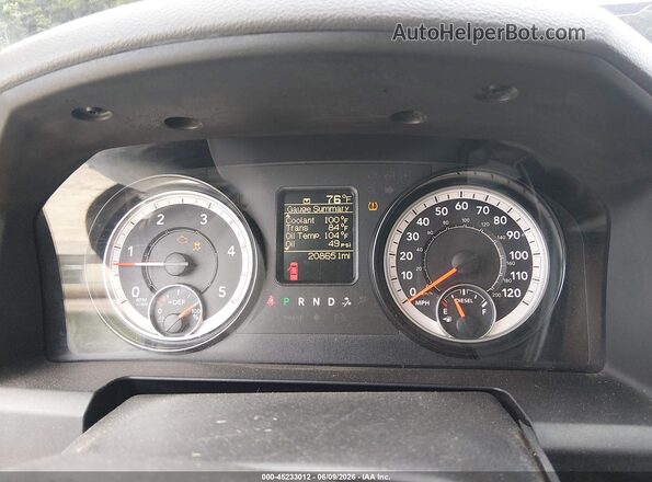 3C6UR5CL9GG279438 2016 RAM 2500 Gray უკანა სავარძლების ხედი