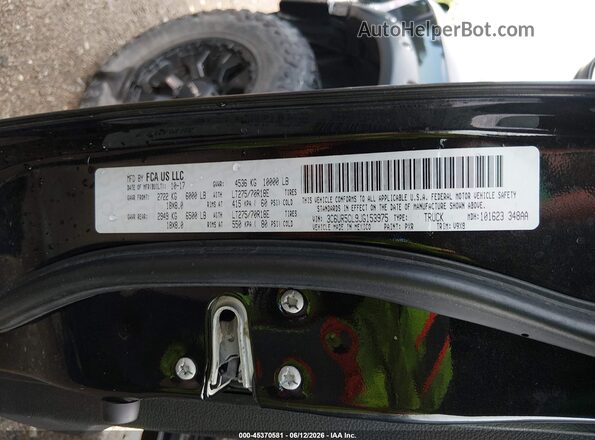 3C6UR5CL9JG153975 2018 RAM 2500 Black ძრავის განყოფილების ხედი