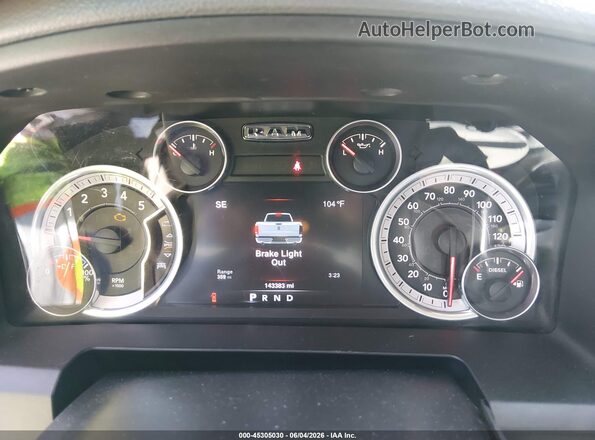 3C6UR5DL2GG101966 2016 RAM 2500 Gray Вид задніх сидінь