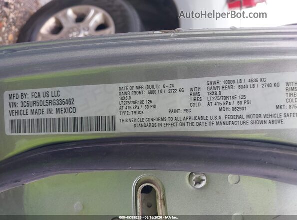3C6UR5DL5RG336462 2024 RAM 2500 Silver 