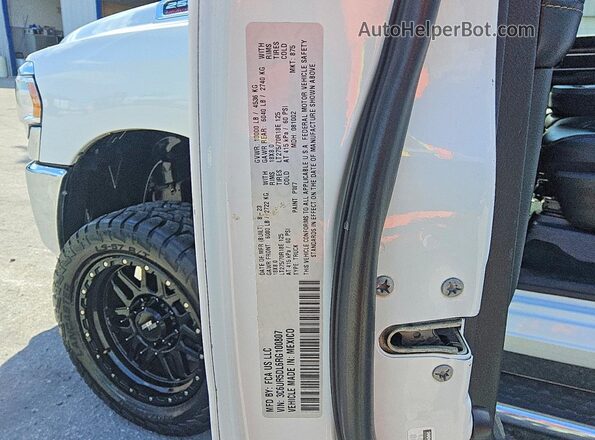 3C6UR5DL6RG100807 2024 RAM 2500 White Вид наклейки з VIN-кодом