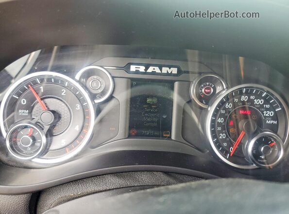 3C6UR5DL7NG322203 2022 RAM 2500 White Instrument cluster view