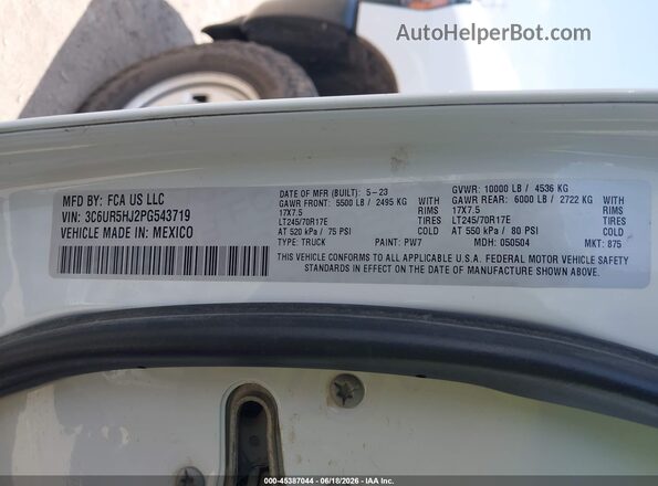 3C6UR5HJ2PG543719 2023 RAM 2500 Белый 