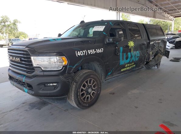 3C6UR5PLXRG296617 2024 RAM 2500 Black Առջևի ձախ երեք քառորդ տեսարան