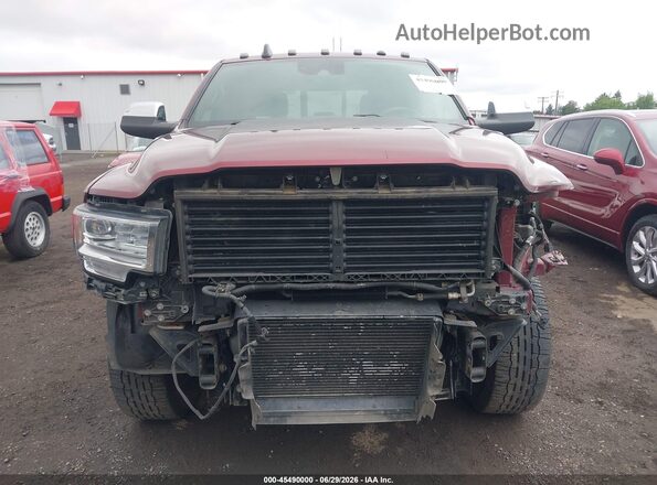 3C6UR5SL6KG718752 2019 RAM 2500 Burgundy Вид задньої частини салону