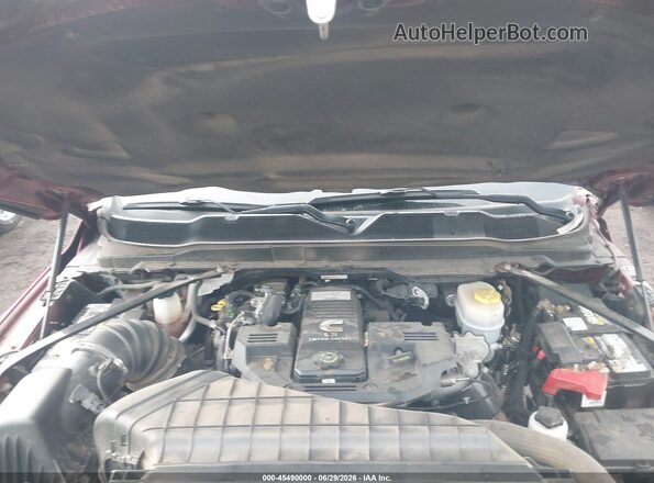 3C6UR5SL6KG718752 2019 RAM 2500 Burgundy Вид ззаду