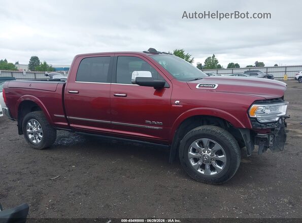 3C6UR5SL6KG718752 2019 RAM 2500 Burgundy Панорамний вид салону 360°