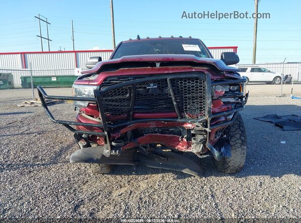 3C6UR5TL9NG101476 2022 RAM 2500 Burgundy ხელსაწყოთა პანელის ხედი