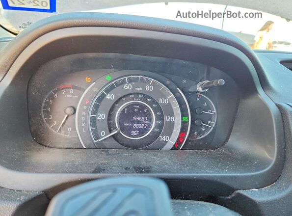 3CZRM3H53GG701080 2016 HONDA CR-V Blue ხელსაწყოთა პანელის ხედი