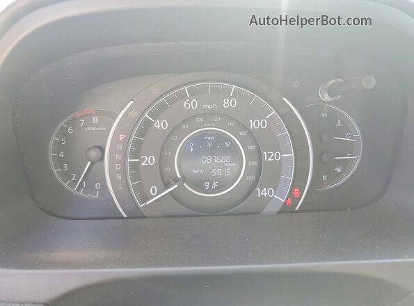 3CZRM3H57GG711806 2016 HONDA CR-V Silver Вид щитка приладів