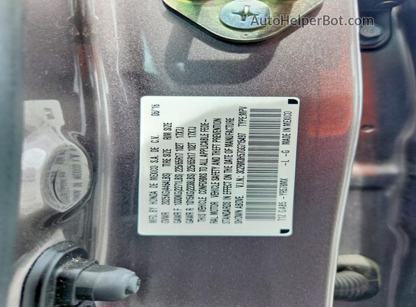 3CZRM3H57GG715497 2016 HONDA CR-V Gray Вид наклейки з VIN-кодом