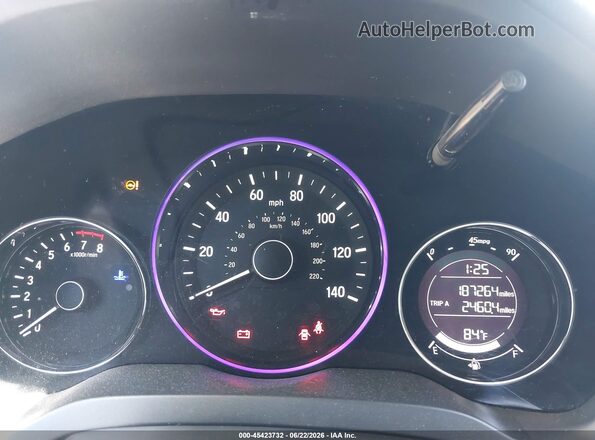 3CZRU5G36HM704702 2017 HONDA HR-V Black Widok tylnych siedzeń