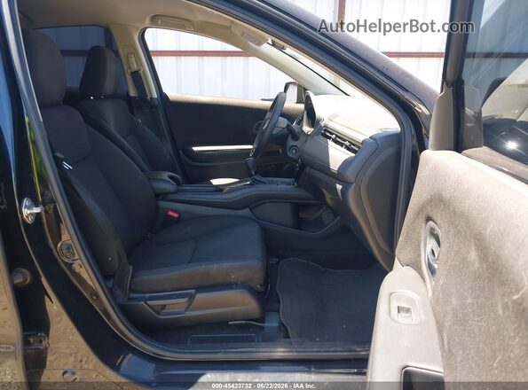 3CZRU5G36HM704702 2017 HONDA HR-V Black Widok wnętrza z przodu