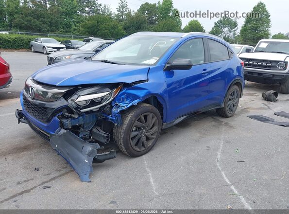 3CZRU5H11MM706302 2021 HONDA HR-V Blue Передня ліва чверть