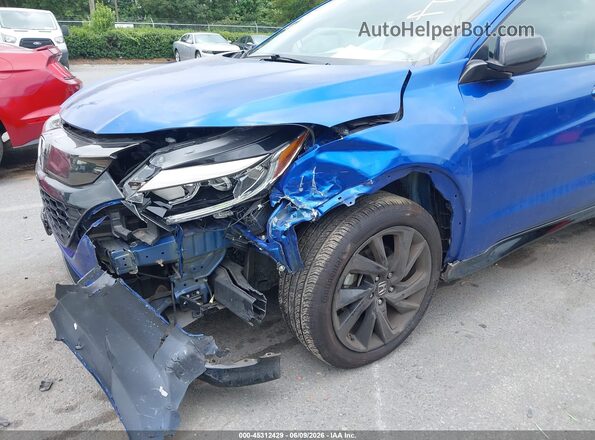 3CZRU5H11MM706302 2021 HONDA HR-V Blue Вид спереду