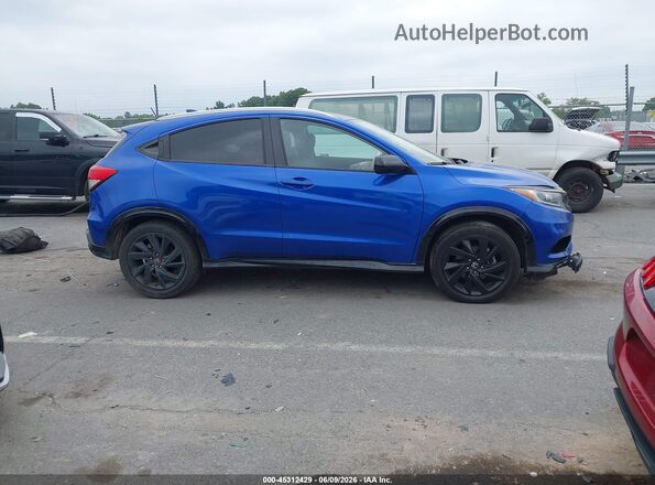 3CZRU5H11MM706302 2021 HONDA HR-V Blue Вид задньої частини салону
