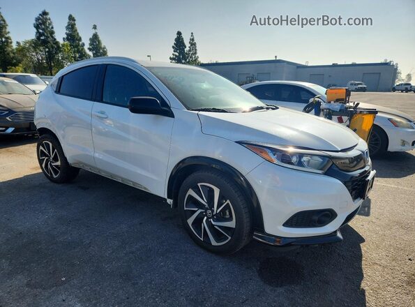 3CZRU5H12KM707147 2019 HONDA HR-V Белый Передняя правая четверть