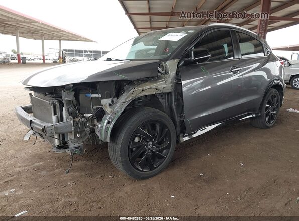 3CZRU5H12NM717892 2022 HONDA HR-V Gray Առջևի ձախ երեք քառորդ տեսարան