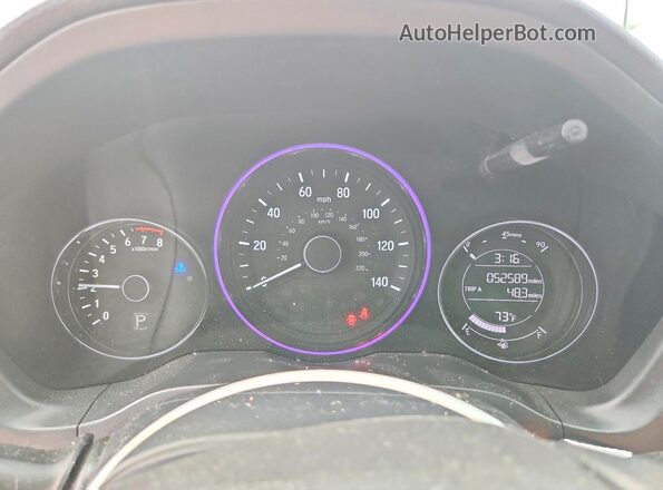 3CZRU5H13MM732156 2021 HONDA HR-V Gray Instrument cluster view