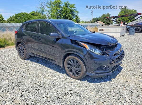 3CZRU5H17MM703081 2021 HONDA HR-V Black Передня права чверть