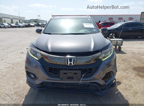 3CZRU5H18KG715722 2019 HONDA HR-V Gray უკანა სალონის ხედი