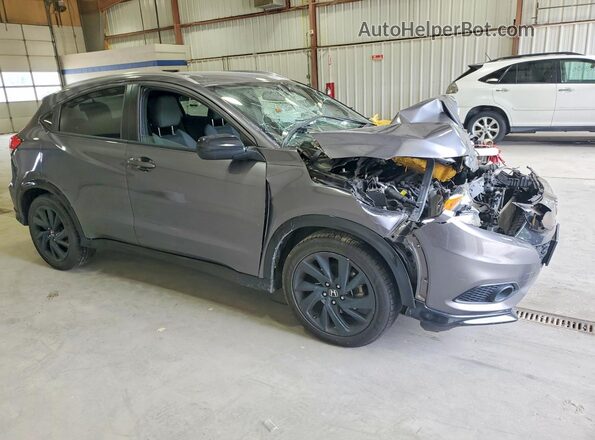 3CZRU5H19MM700991 2021 HONDA HR-V Gray Delantero derecho