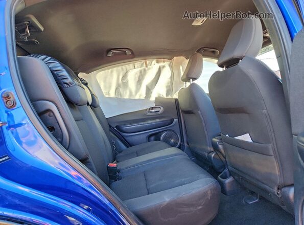 3CZRU5H1XKM713357 2019 HONDA HR-V Blue Rear interior view